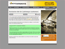 Tablet Screenshot of latchways-extranet.com
